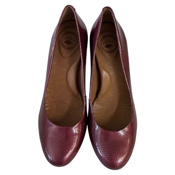 Nurture by Lamaze Shoes Nurture Copper Marjorrie Reptile Print Heels Size 6.5M - Picture 5 of 10